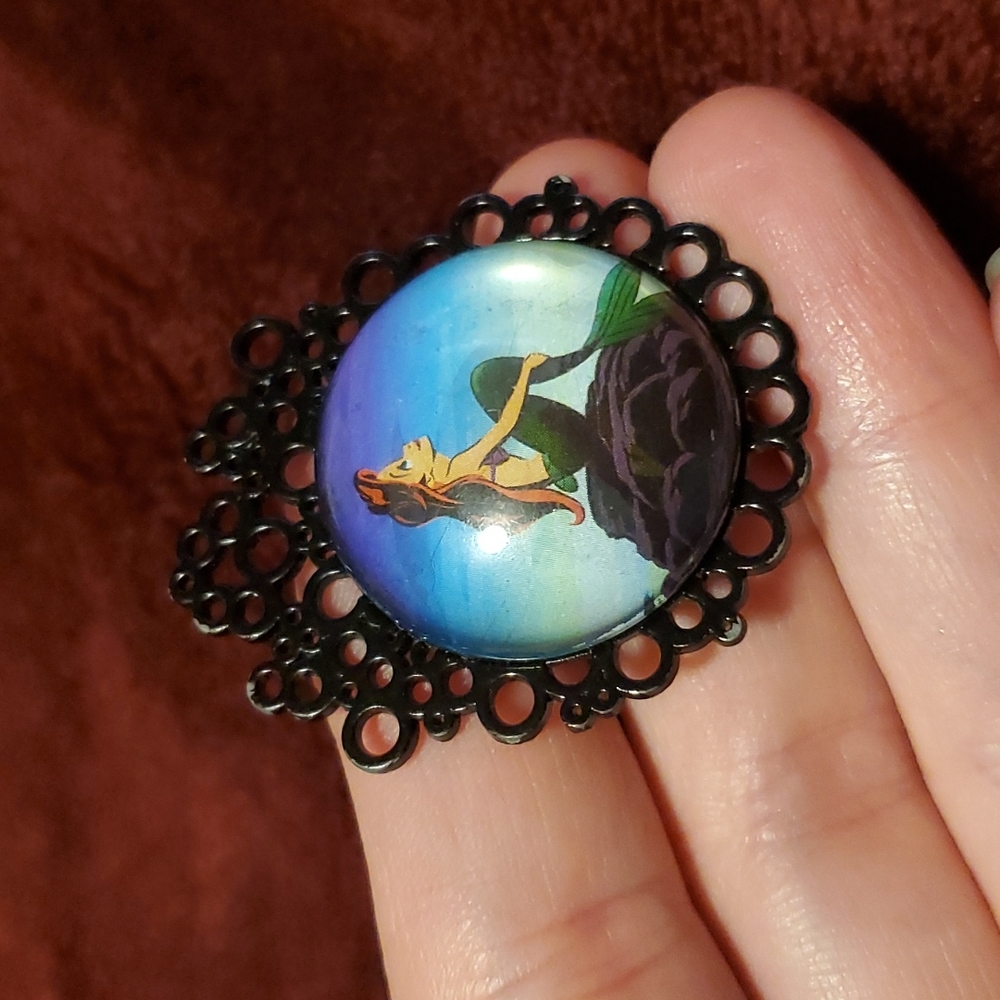 The Little Mermaid sizable ring Disney filigree cute